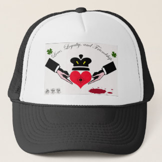 Liebe, Loyalität, Freundschaft Claddagh Truckerkappe