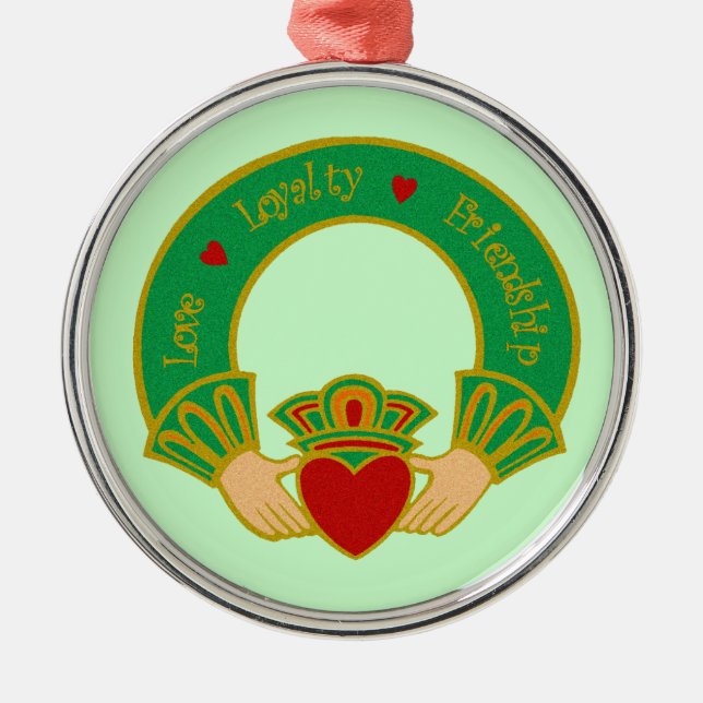 Liebe-Loyalitäts-Freundschafts-IrenValentine Ornament Aus Metall (Vorne)