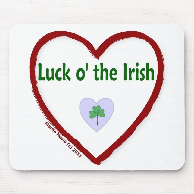 Liebe Luck o's Irish Mousepad (Vorne)