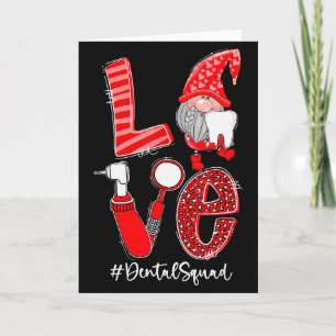 Liebe Lustiger Gnom Zahnarzt Team Valentinstag Übe Karte