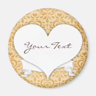Liebe-Luxe Goldenes Magnet