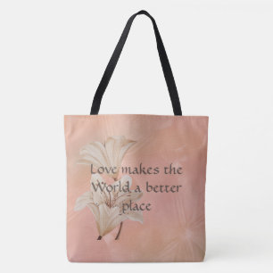 Liebe macht die Welt zu einer besseren Tasche