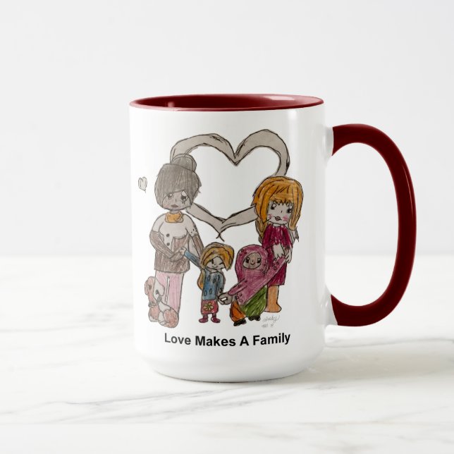 Liebe macht eine Familie durch Ainsley--15 Tasse (Rechts)