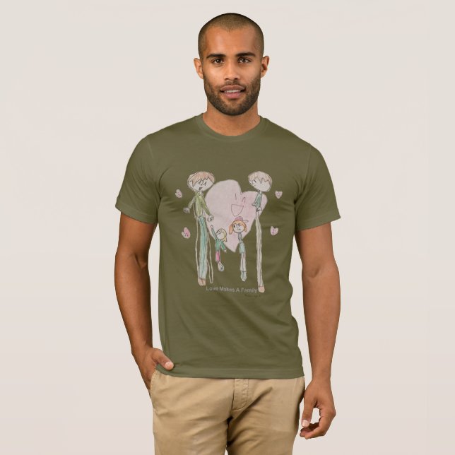 Liebe macht eine Familie durch Annika--Der T-Shirt (Vorne ganz)