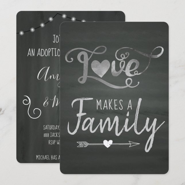 Liebe macht Familienfeiern - Ankündigung von Adopt (Vorne/Hinten)