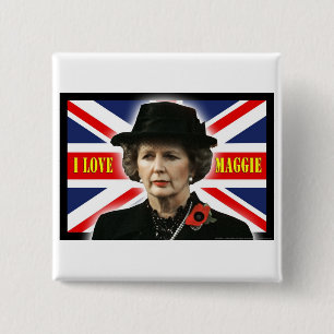 Liebe Maggie Margaret Thatcher I Button