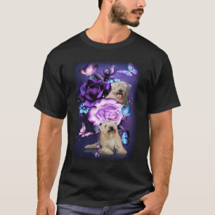 Liebe Magical Wheaten Terrier Lila Rose Blume B T-Shirt