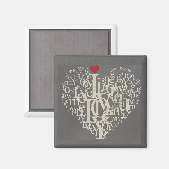 Liebe Magnet (Vorderseite/Rückseite)