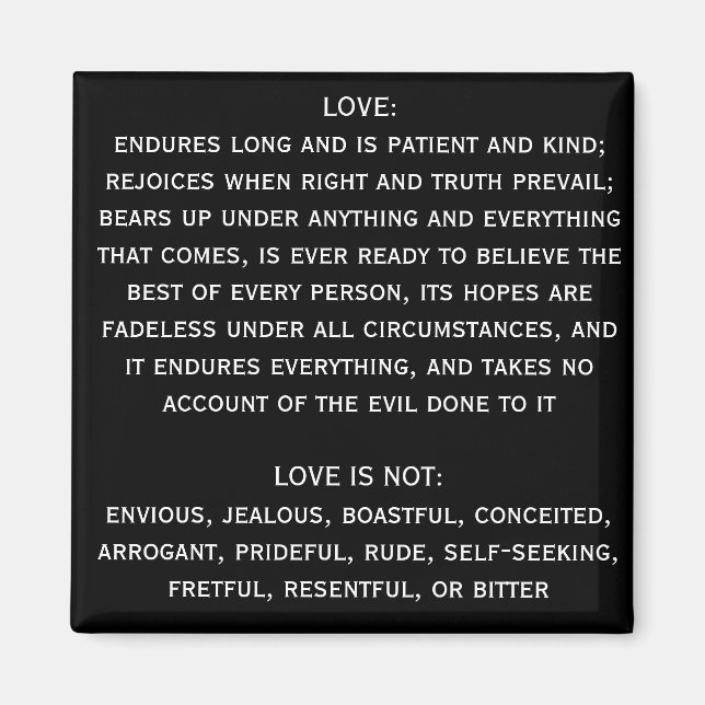 LIEBE MAGNET (Vorne)