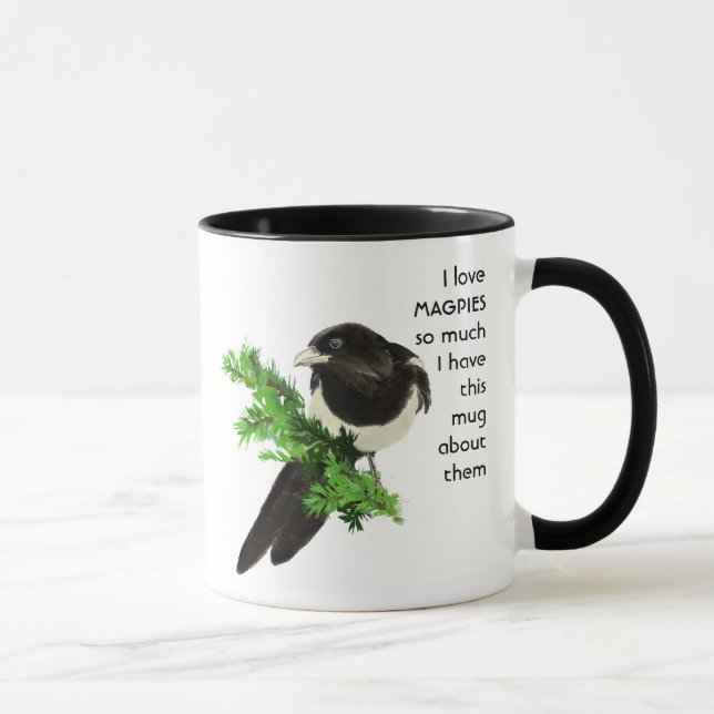Liebe MAGPIES so viel Spaß Zitat Tasse (Rechts)