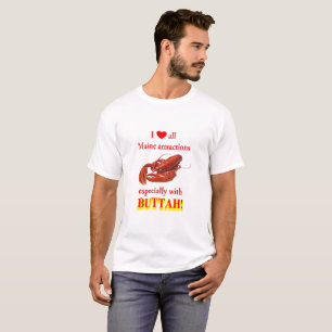 Liebe-Maine-Anziehungskräfte - Hummer u. Butter T-Shirt
