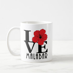 LIEBE Malabar 11oz Roter Hibiskus Kaffeetasse