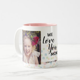 Liebe Mama 2 Foto Pastell Dosen Zweifarbige Tasse