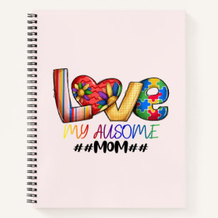 Liebe Mama Autismus Bewusstsein für stolze Mamas Notizbuch