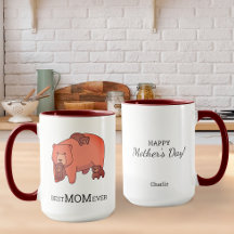Liebe Mama Bear Bearing Baby Bear Cubs Personalisi