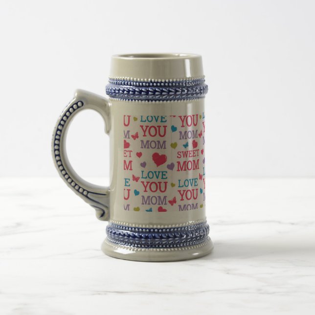 Liebe, Mama Bierglas (Links)