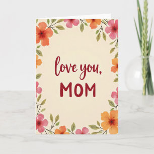 Liebe Mama Blumenkarte Karte
