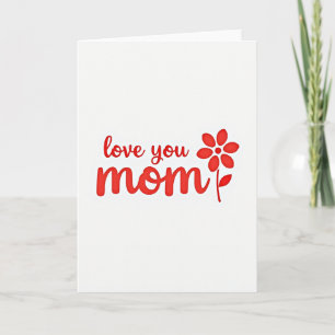 Liebe Mama Einfache Geschenkkarte Karte