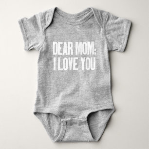 Liebe Mama I Liebe Sie Baby Strampler