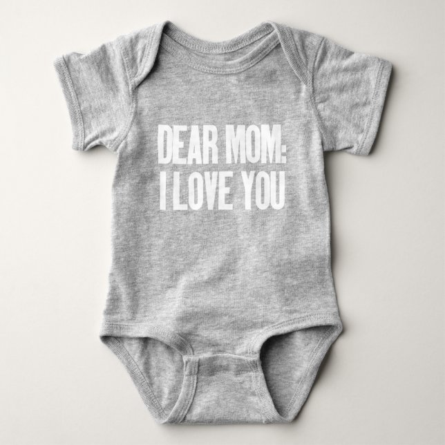 Liebe Mama I Liebe Sie Baby Strampler (Vorderseite)