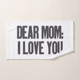 Liebe Mama I Liebe Sie Badhandtuch Set