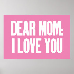 Liebe Mama I Liebe Sie Poster