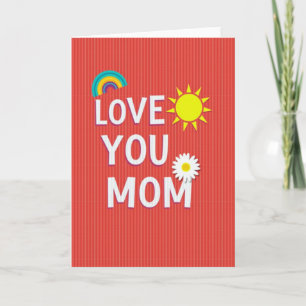 Liebe Mama Illustration Karte