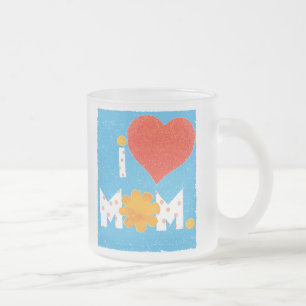 Liebe Mama mattiert Tasse