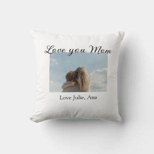 liebe mama mothers day foto name einfach kissen