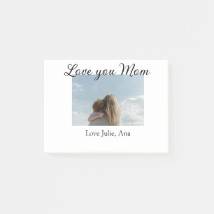 liebe mama mothers day foto name einfach post-it klebezettel