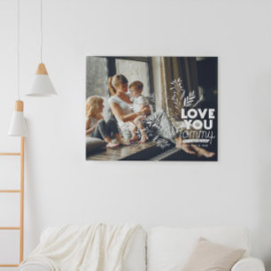 Liebe Mama Muttertags-Foto-Leinwand Leinwanddruck