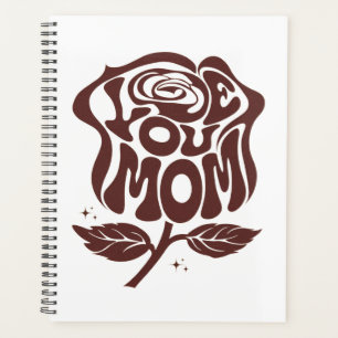 Liebe Mama Rose Typografie Planer