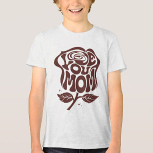 Liebe Mama Rose Typografie Tri-Blend Shirt