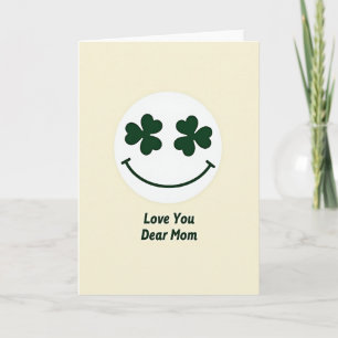 Liebe Mama Shamrock-Karte Karte