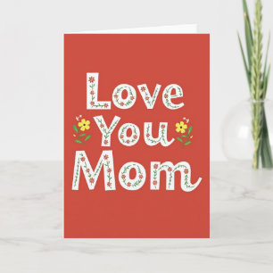 Liebe Mama Typografische Karte