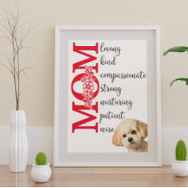Liebe, Mama...von Ihrem Maltipoo Poster