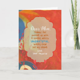 Liebe Mama von Lieblingskindern Karte