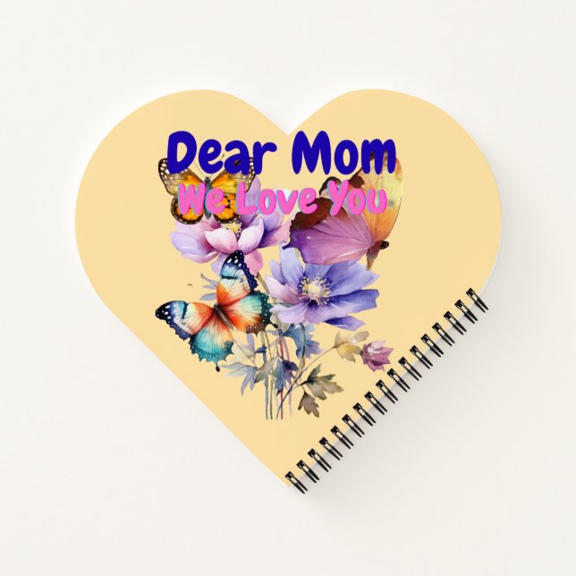 Liebe Mama, Wir Liebe Sie Notizbuch (Rückseite)