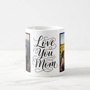 Liebe Mama Zwei Foto Modern Weiß Kaffeetasse