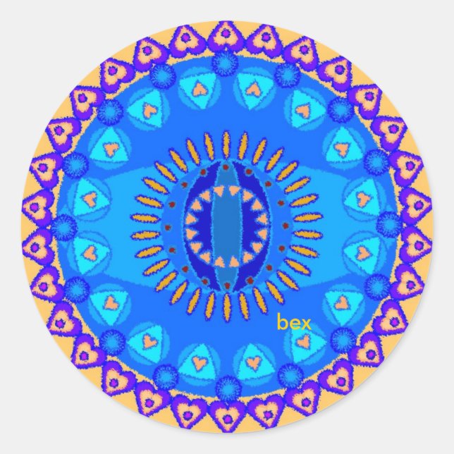 Liebe Mandala Sticker (Vorderseite)