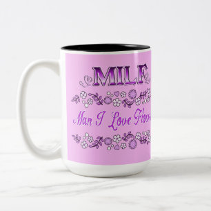 Liebe Mann I Blume Rosa Text 2 Zweifarbige Tasse