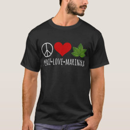 Liebe Marinara Basil Blätter Cluster T-Shirt