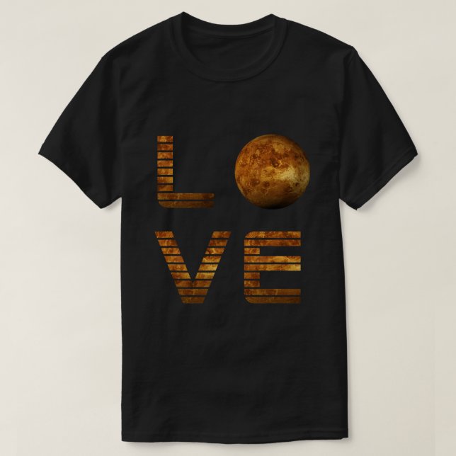 Liebe Mars Weltraumforschung Astronomie T-Shirt (Design vorne)