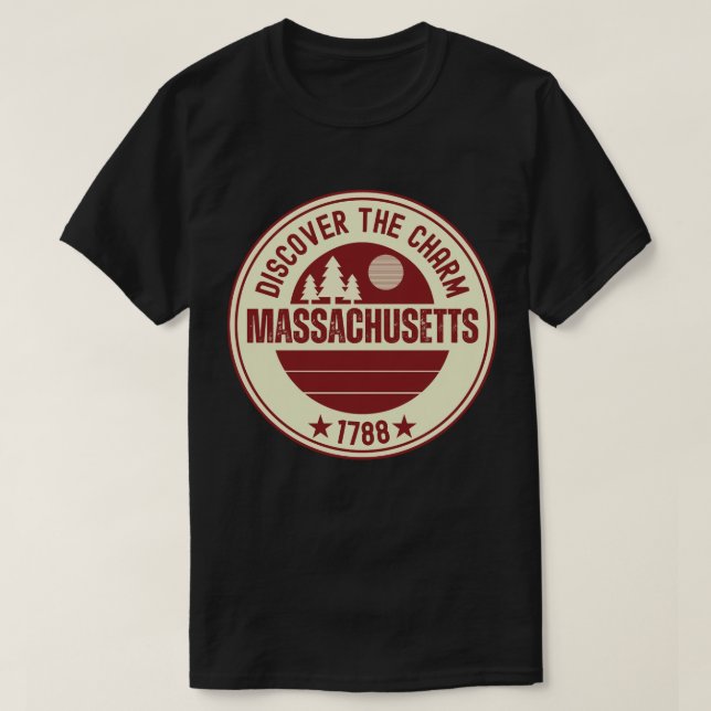 Liebe Massachusetts - Niedliches MA Staat Geschenk T-Shirt (Design vorne)