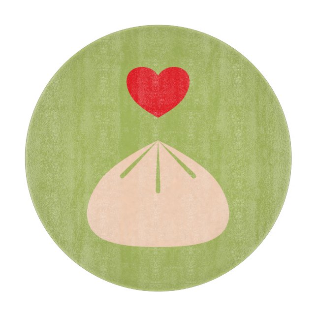 Liebe Matcha Glasschneider Schneidebrett (Vorderseite)