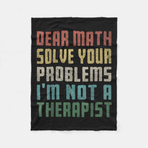 Liebe Mathe, ich bin kein Therast, der Ihr eigenes Fleecedecke