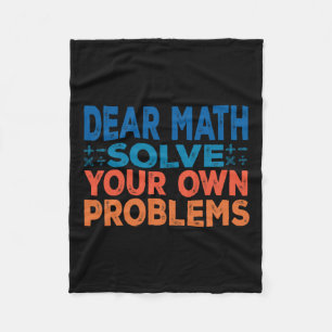 Liebe Mathe lösen Ihre eigenen Probleme Funny Math Fleecedecke