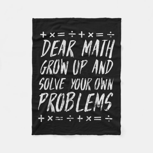 Liebe Mathe löst Ihre eigenen Probleme Funny Sarca Fleecedecke (Vorderseite)