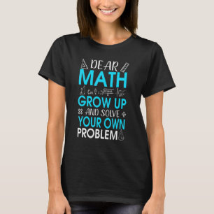 Liebe Mathe-Mathe-Zitat-Spruch für Lehrer oder Sch T-Shirt