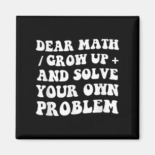 Liebe Mathe Retro Vintage 70er Lehrer Schüler Cool Magnet
